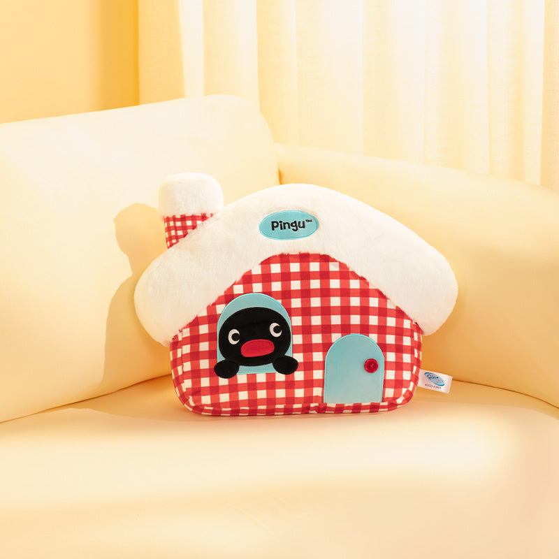 Pingu 企鵝家族 小屋抱枕