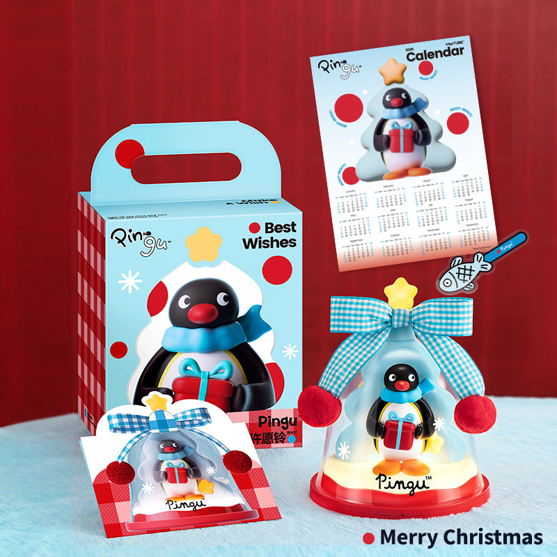 Martube｜企鵝家族 Pingu 許願鈴聖誕燈
